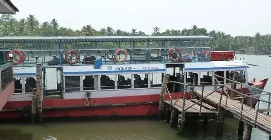 Tourist boat between Alappuzha and Kollam