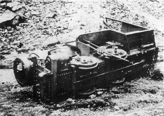 abandoned loco on South Georgia island