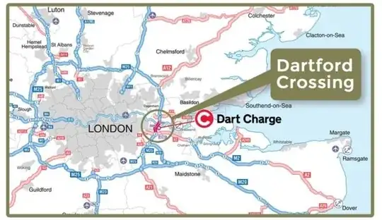 Dartford Crossing Map