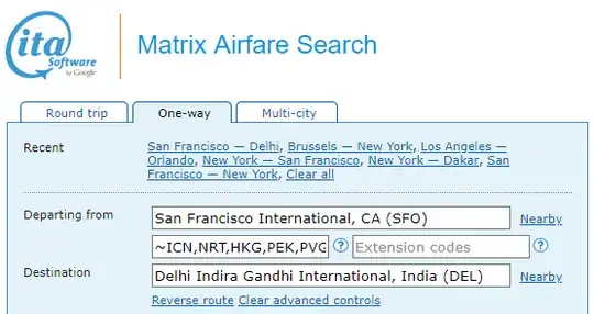 Search parameters with advanced routing codes: ~ICN,NRT,HKG,PEK,PVG