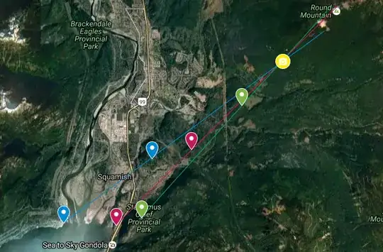 Map with lines