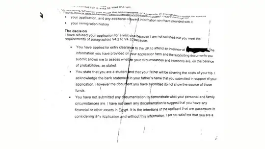 Rejection first page