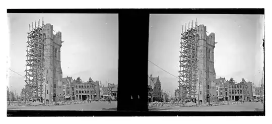restoration of a Belgian tower