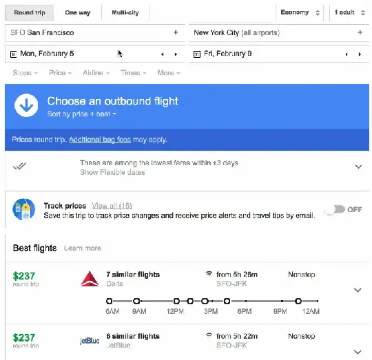 Google Flights gif