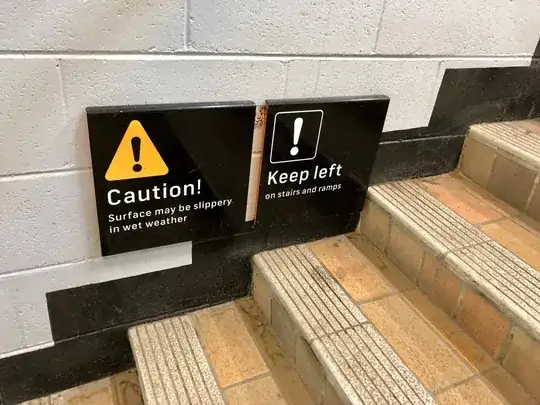 Keep left on stairs and ramps