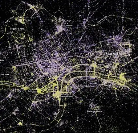 London heat map