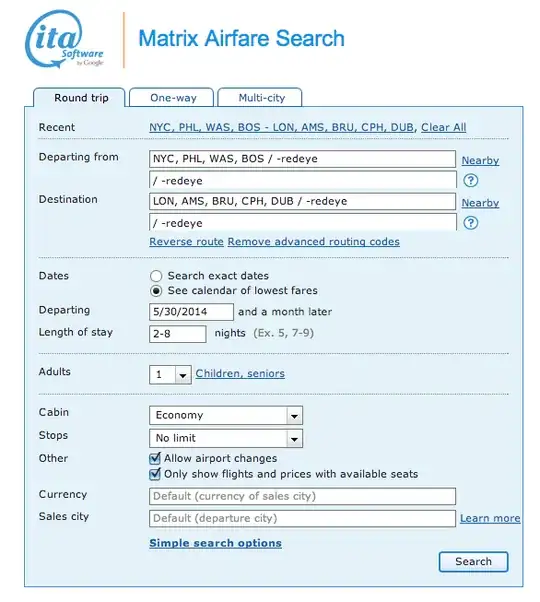 Matrix search query