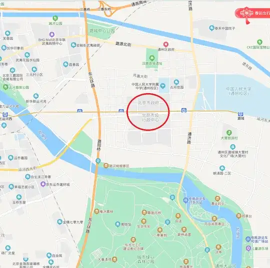 Baidu map screenshot