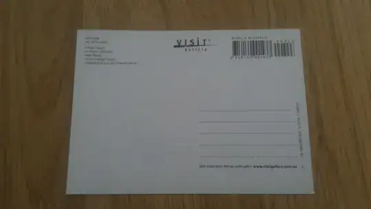 card back