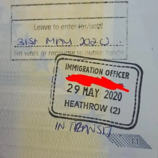 Passport stamps