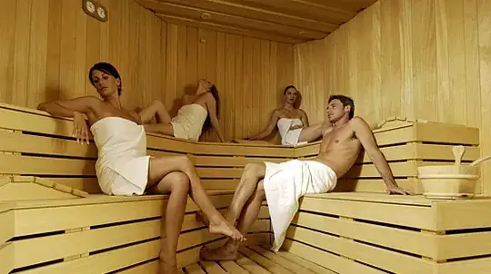 How not to sit in a sauna