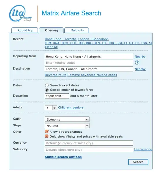 ITA Matrix