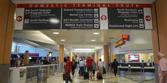 ATL Domestic terminal signage