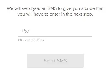Mercadolibre forces SMS validation with Colombian number