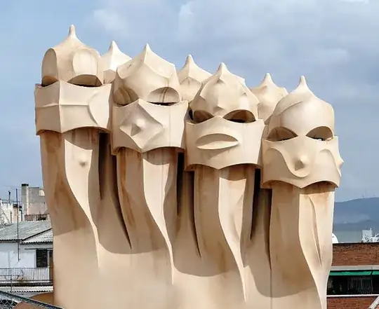 Casa Mila ventilation ventilation towers (Source Wikipedia)