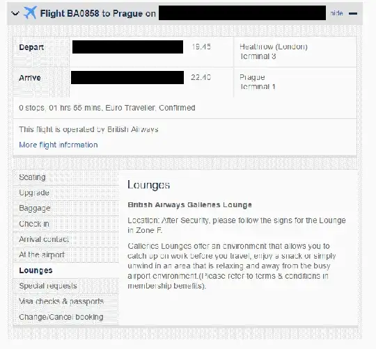 Manage My Booking Screenshot