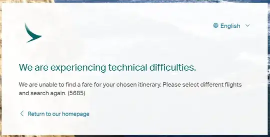 Not particularly more useful error message