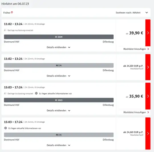 bahn.de screenshot Dormund-Dillenburg