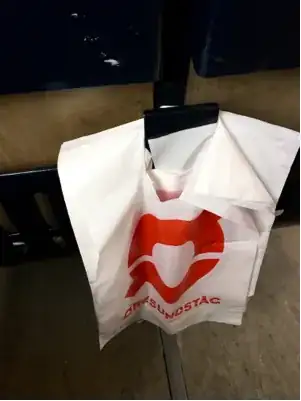 Plastic bags on Oresundstag