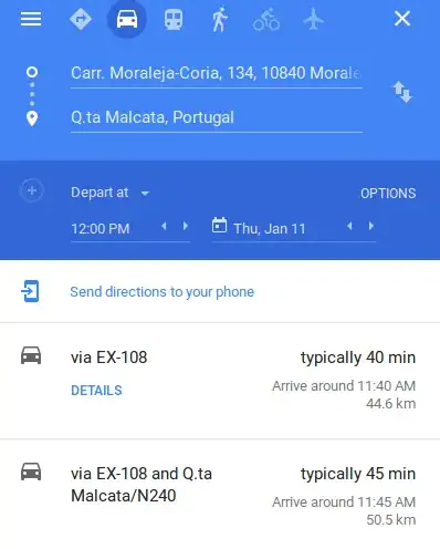 Trip over two time zones