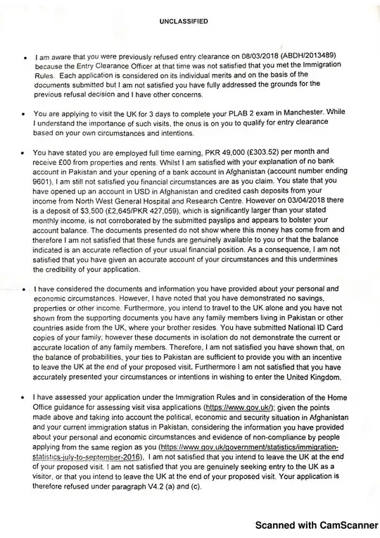 Refusal letter page 2