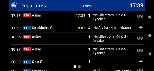 Nå app screenshot
