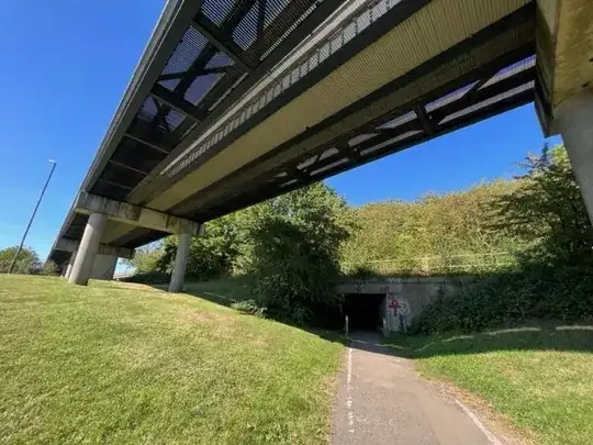 the foot tunnel, south entrance