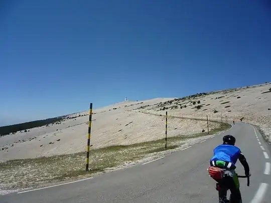 climbing mont ventoux
