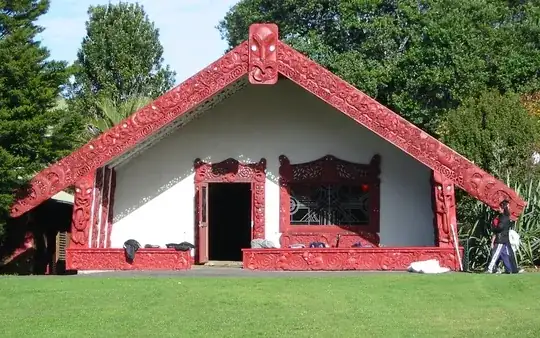 Example of a marae or meeting house