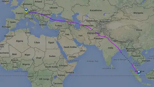 Flight path SQ346