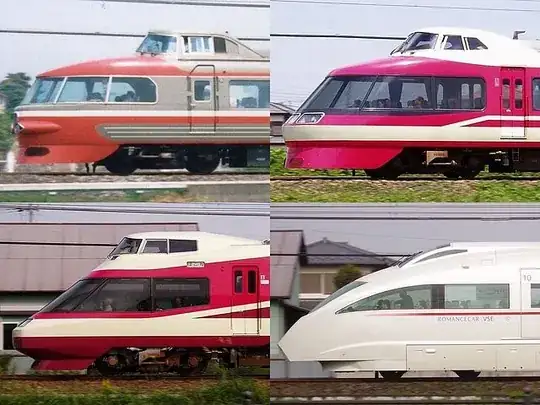 Odakyu types 3100, 7000, 10000, 50000