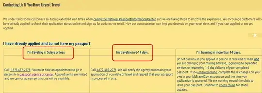 US State Department Urgent Travel