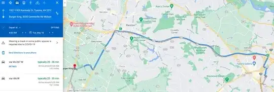 Route Bradley should have taken via the Dulles Toll Road