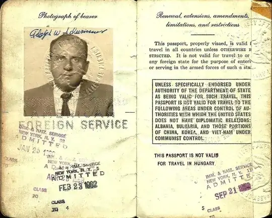 (Very old) passport from Israel. (Wikicommons by Huddyhuddy. CC BY-SA 3.0.)