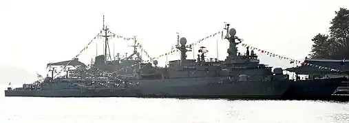 ROKS Gimcheon and ROKS&nbsp;Seoul on 31 December 2015.