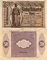 50&nbsp;billion (50 Milliarden) marks, Plauen, 1923