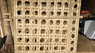 Amakan open-type weaving style used as grilles