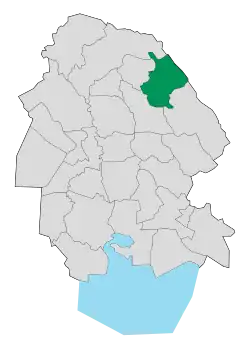 Location of Andika County in&nbsp;Khuzestan&nbsp;province