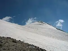 Ararat, View of snow-covered top from 4900&nbsp;m