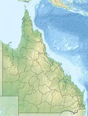 RAAF Base SchergerYBSG is located in Queensland