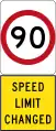 New 90&nbsp;km/h Speed Limit (Used in South Australia)
