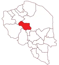Location of Bardsir County in Kerman province