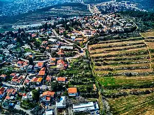 The upper, northern part of Beit Nekofa