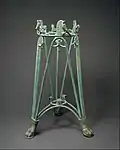 Rod tripod stand; early 6th century BC; bronze; overall: 75.2 x 44.5&nbsp;cm; Metropolitan Museum of Art