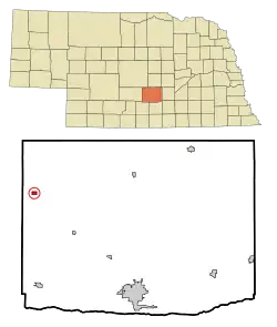Location of Miller, Nebraska