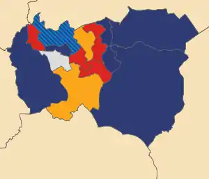 2003&nbsp;&nbsp;British National Party: 7 &nbsp;&nbsp;Labour Party (UK): 5 &nbsp;&nbsp;Liberal Democrats (UK): 2 &nbsp;&nbsp;Conservative Party (UK): 1 &nbsp;&nbsp;Independent (politician): 1