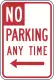 No parking, CA MUTCD R-28.