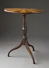 Candlestand; 1790–1800; mahogany, birch, and various inlays; 107 x 49.21 x 48.9&nbsp;cm; Los Angeles County Museum of Art