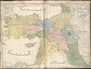 The Ottoman controlled Western Asia