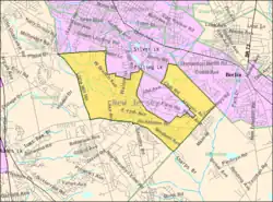 Census Bureau map of Pine Hill, New Jersey